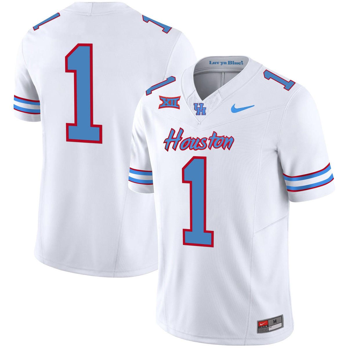 Men's Houston Cougars 2023 Oilers Inspired Vapor Jersey V5 - All Stitched