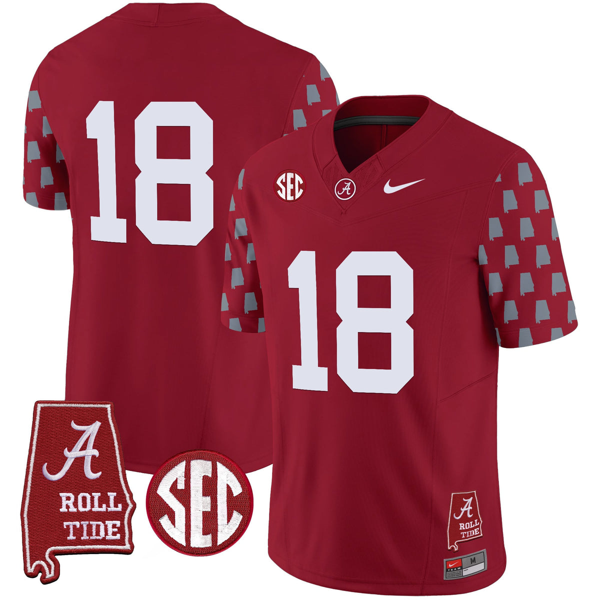 Men's Alabama Crimson Tide Vapor Limited Jersey - Alabama State Style - All Stitched