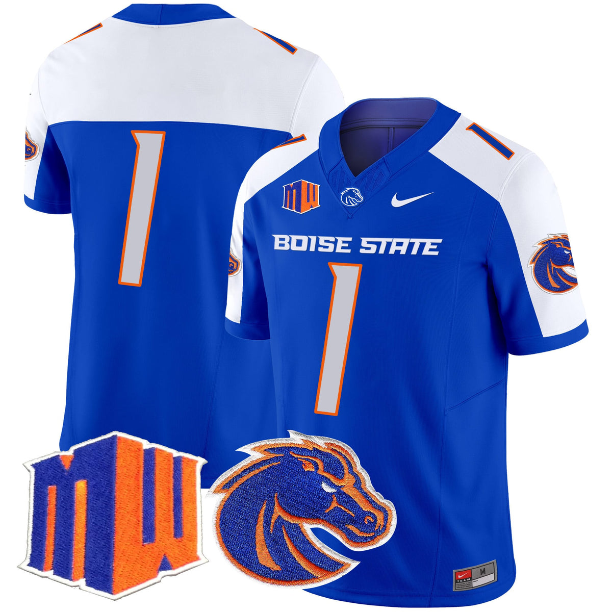 Men's Boise State Broncos 2024 Vapor Limited Jersey - All Stitched