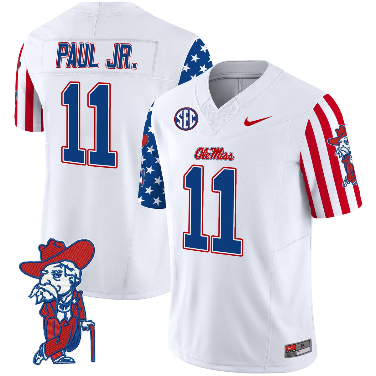 Men's Ole Miss Rebels American Style Vapor Limited Jersey - All Stitched
