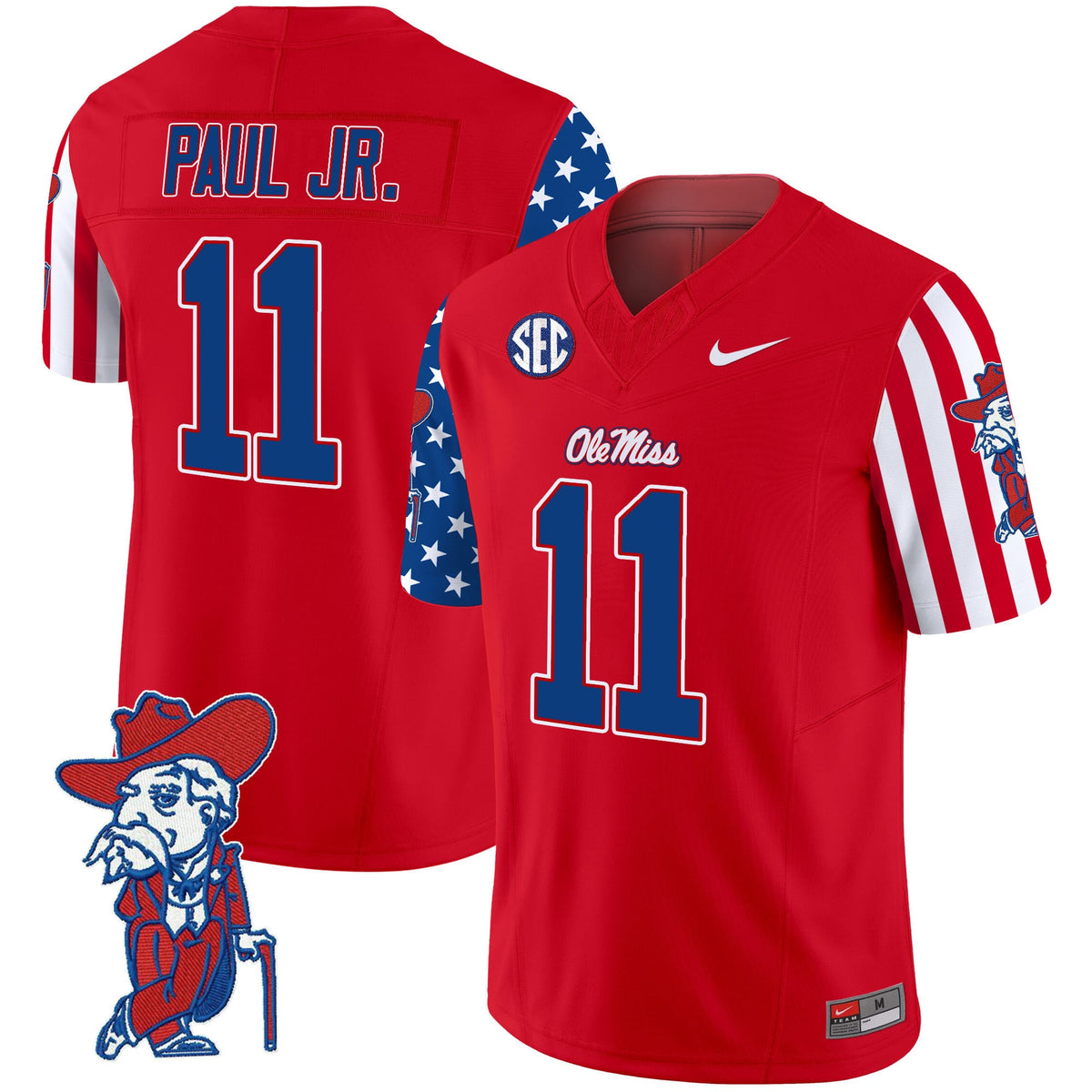 Men's Ole Miss Rebels American Style Vapor Limited Jersey - All Stitched