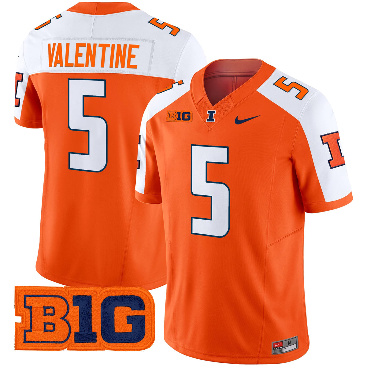 Men's Illinois Fighting Illini 2024 Vapor Limited Jersey - All Stitched