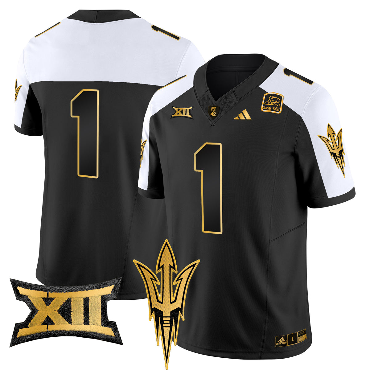 Men's Arizona State Sun Devils 2024 Gold Vapor Limited Jersey - All Stitched