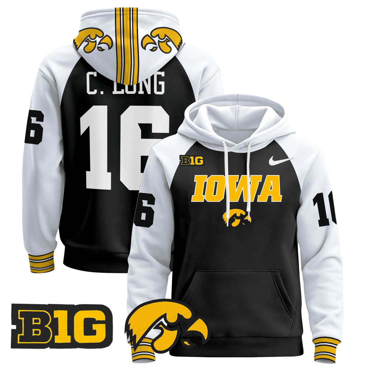 Iowa Hawkeyes 2024 Pullover Hoodie V3