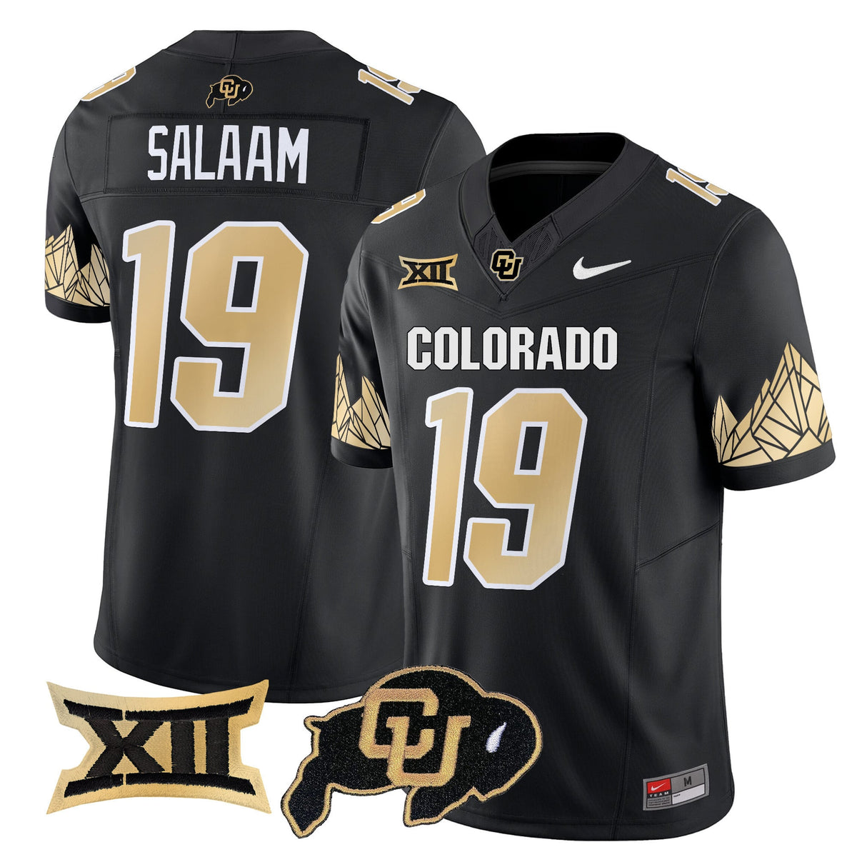 Men's Colorado Buffaloes Vapor Limited Jersey V4 - Big 12 XII Patch - All Stitched