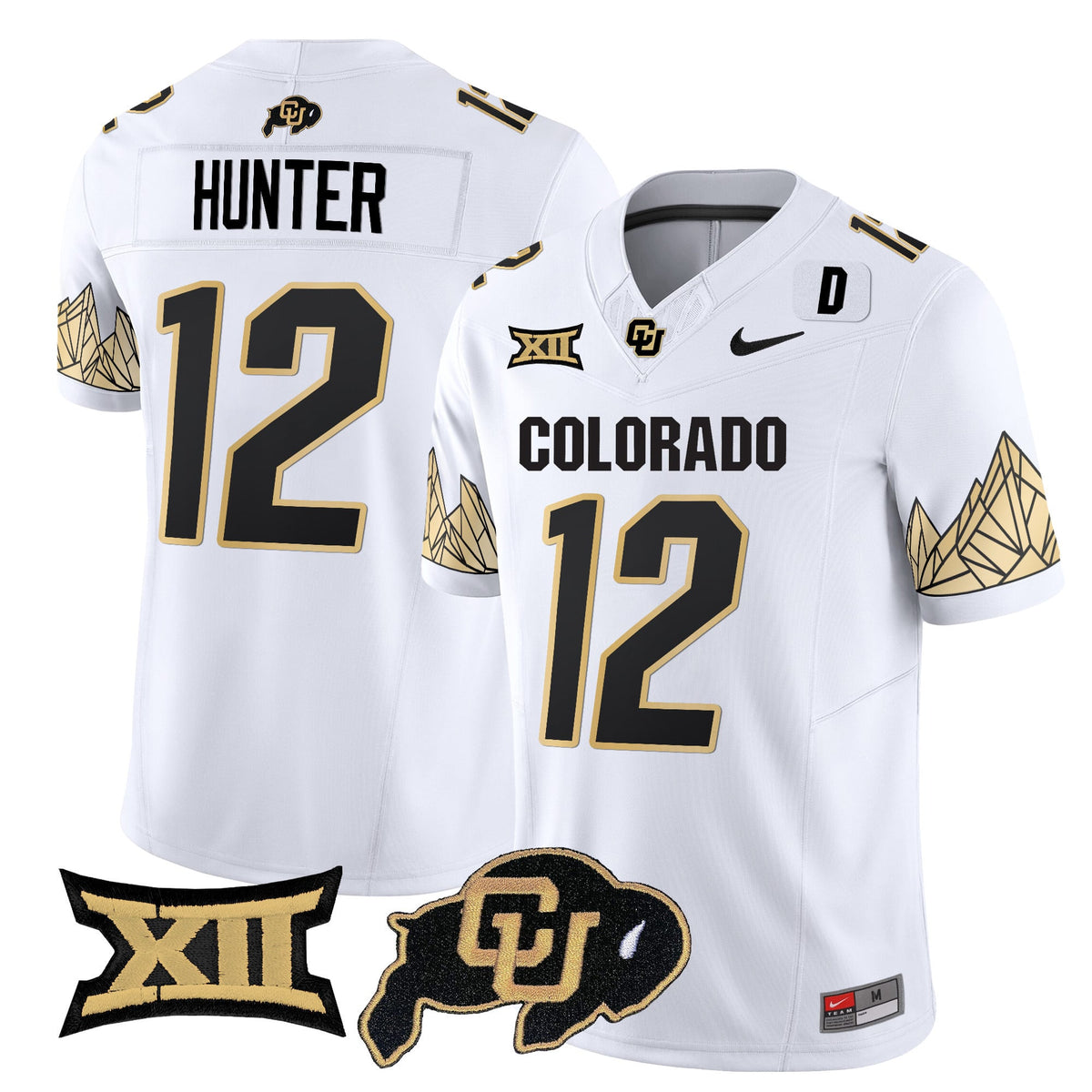 Men's Colorado Buffaloes Vapor Limited Jersey V4 - Big 12 XII Patch - All Stitched