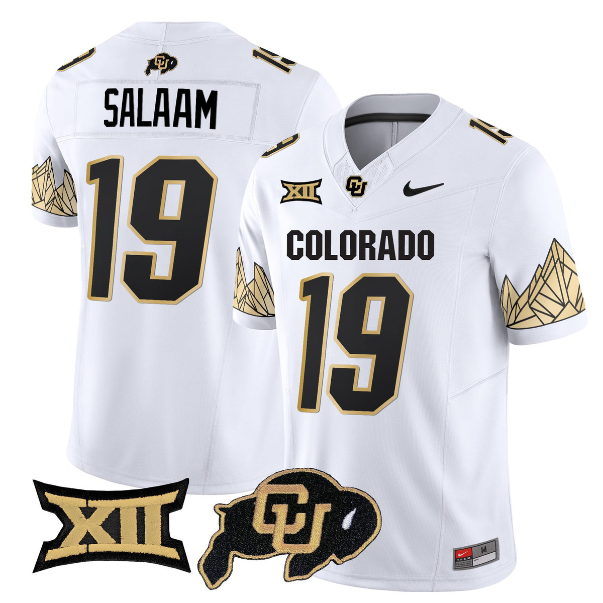 Men's Colorado Buffaloes Vapor Limited Jersey V4 - Big 12 XII Patch - All Stitched