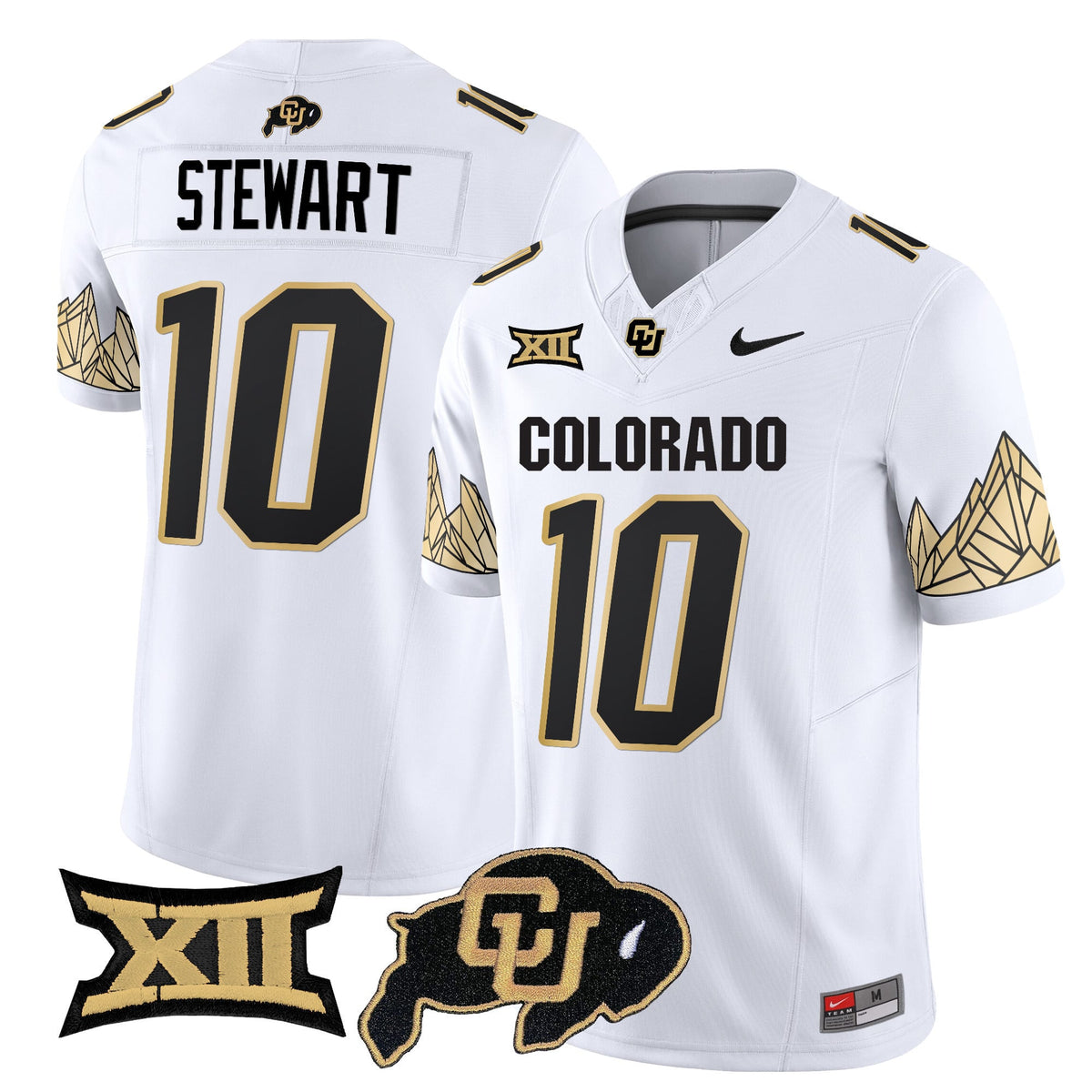 Men's Colorado Buffaloes Vapor Limited Jersey V4 - Big 12 XII Patch - All Stitched