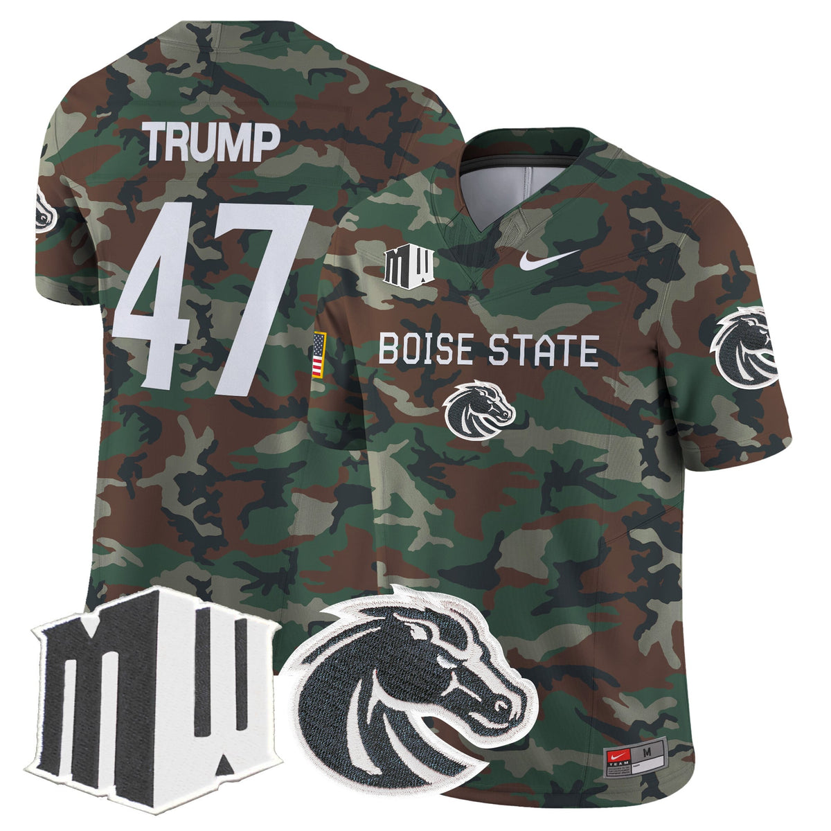 Boise State Broncos 2024 Military Vapor Limited Jersey - All Stitched