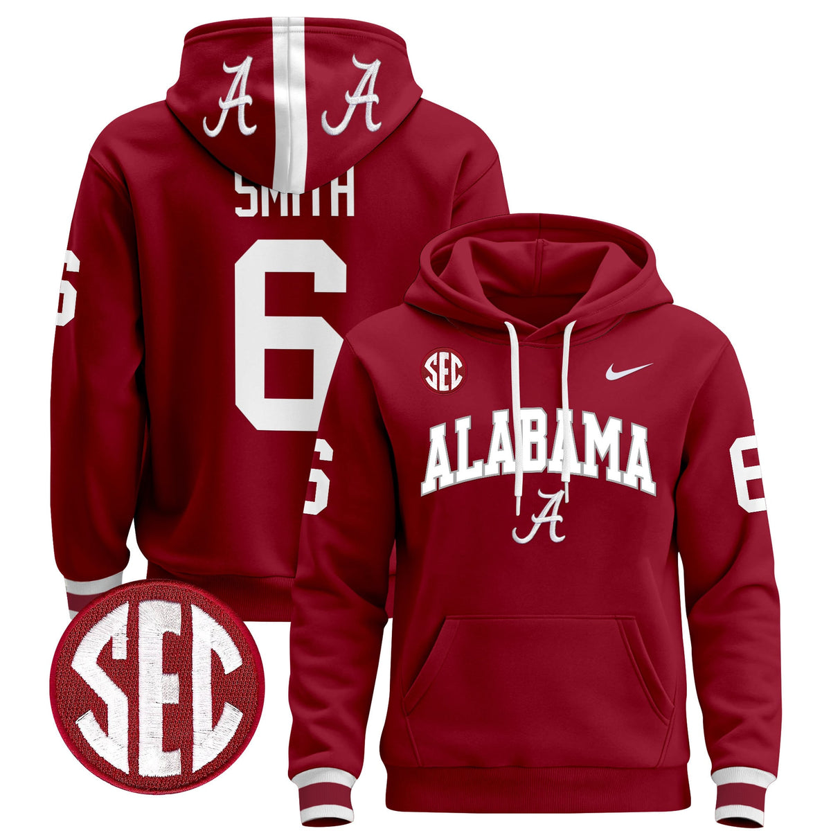 Men's Alabama Crimson Tide 2024 Pullover Hoodie V3