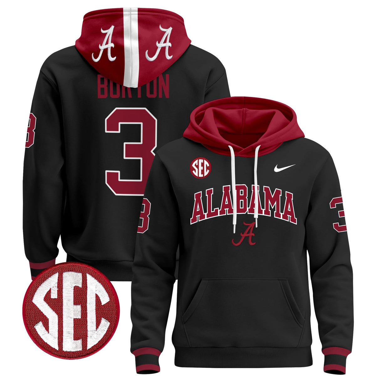 Men's Alabama Crimson Tide 2024 Pullover Hoodie V3