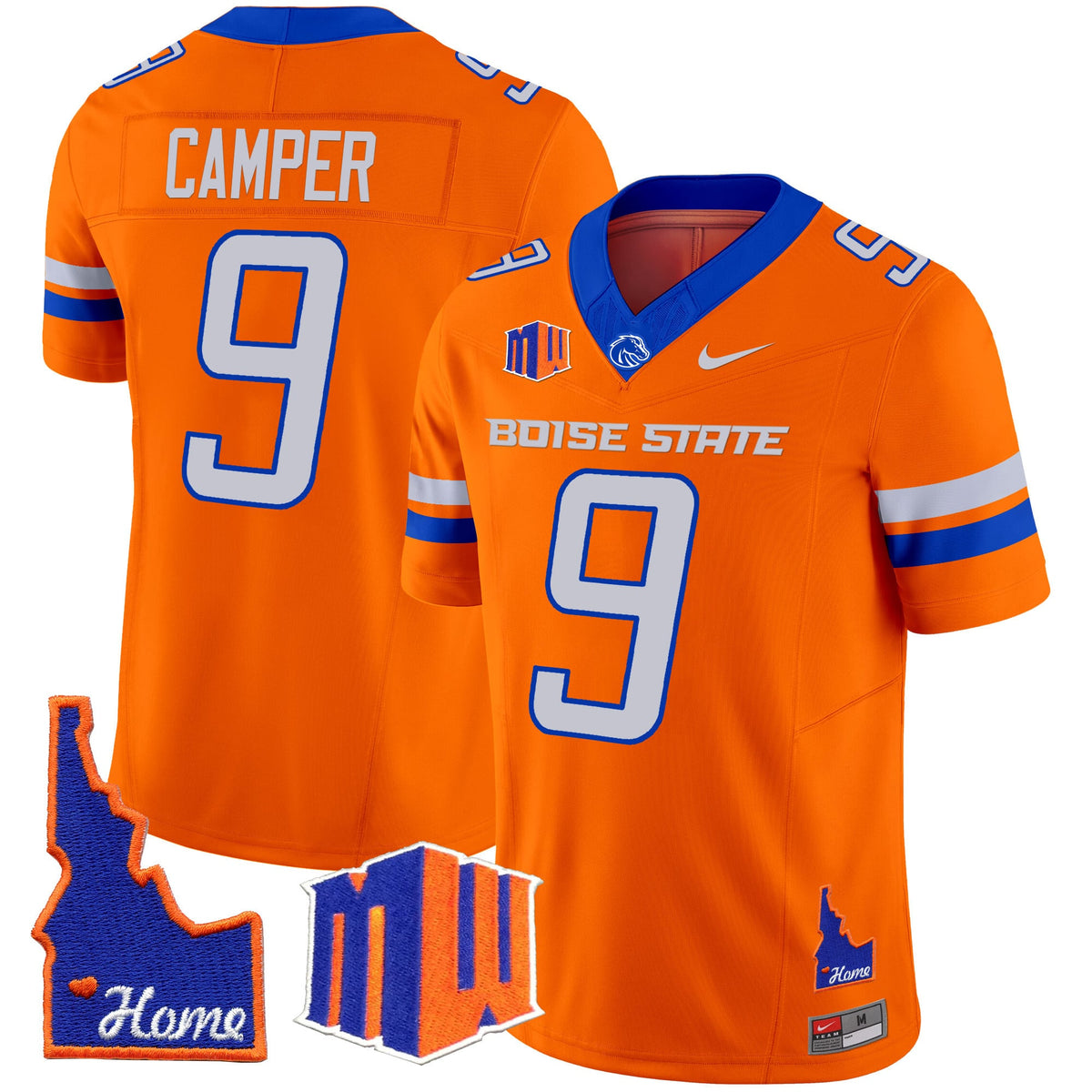 Men's Boise State Broncos 2024 Home Patch Vapor Limited Jersey - All Stitched