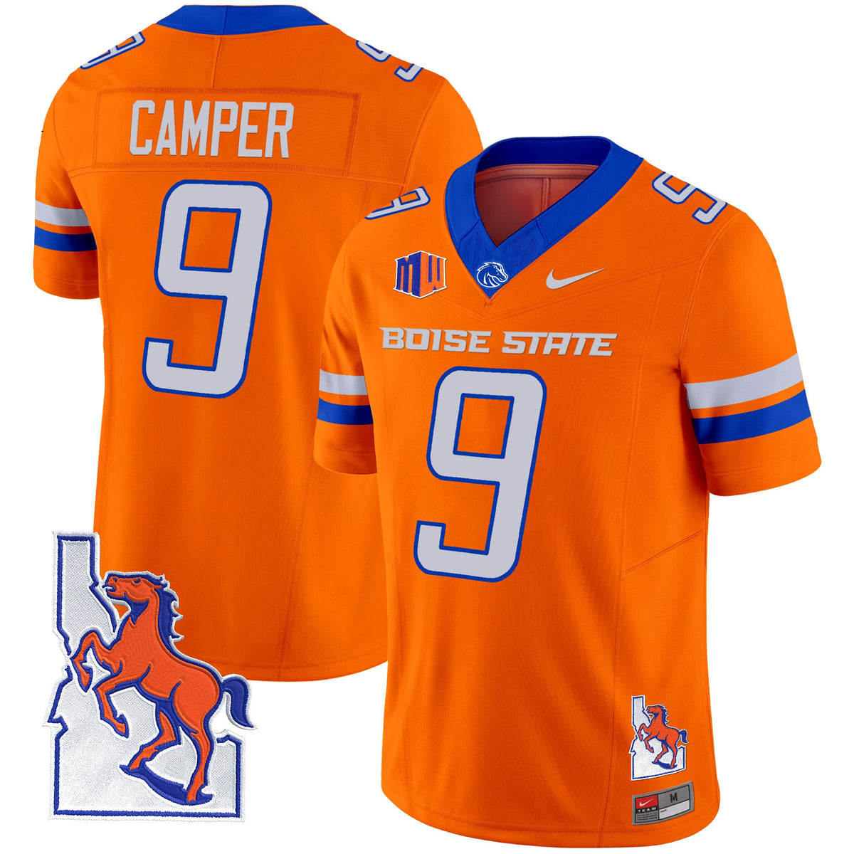 Men's Boise State Broncos 2024 Map Patch Vapor Limited Jersey - All Stitched
