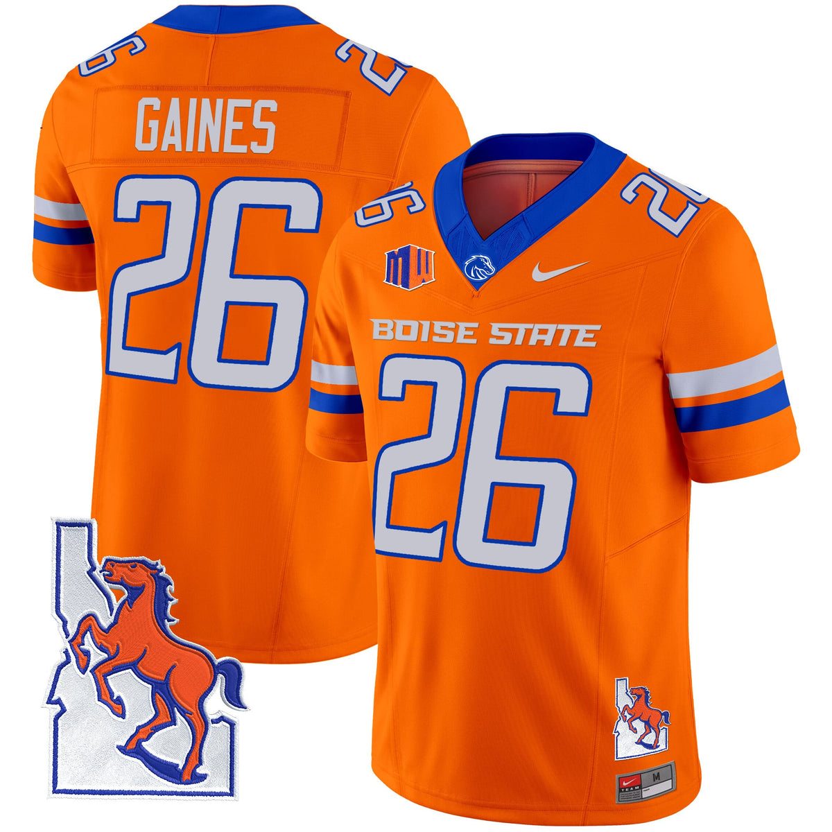 Men's Boise State Broncos 2024 Map Patch Vapor Limited Jersey - All Stitched