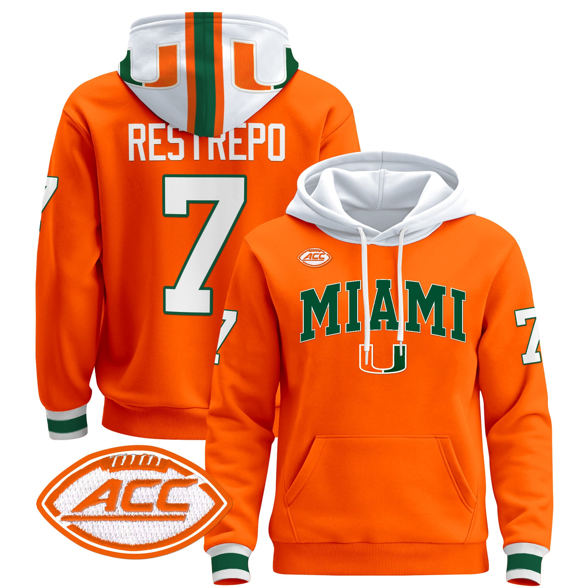 Miami Hurricanes 2024 Pullover Hoodie V2
