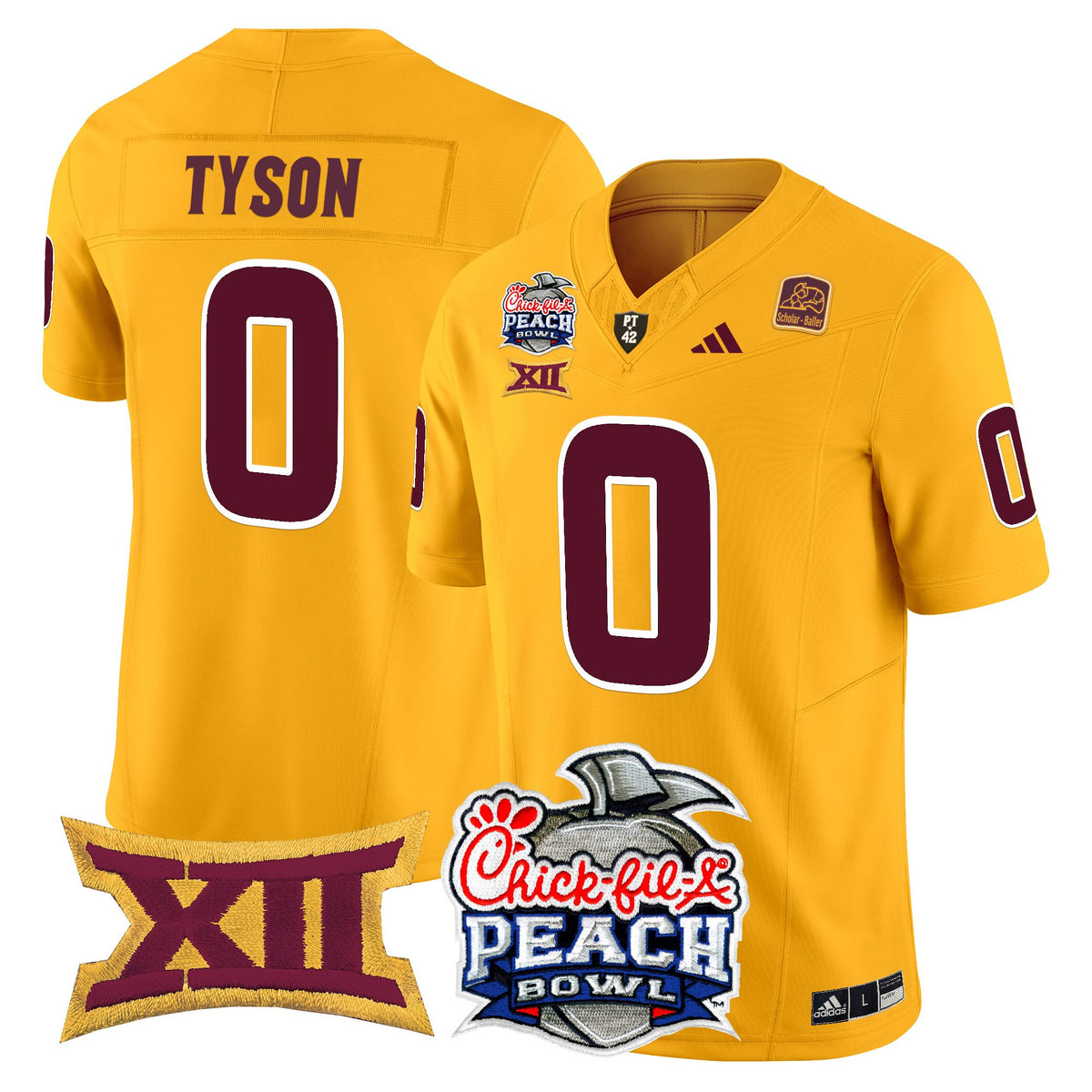 Men's Arizona State Sun Devils 2025 Peach Bowl Vapor Limited Jersey - All Stitched