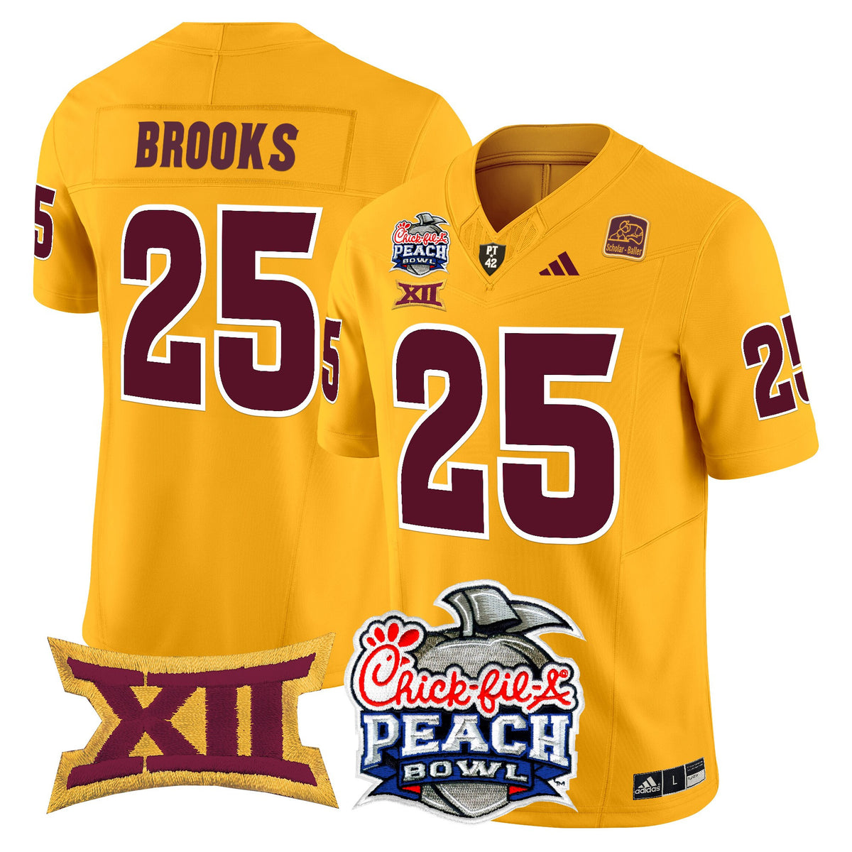 Men's Arizona State Sun Devils 2025 Peach Bowl Vapor Limited Jersey - All Stitched