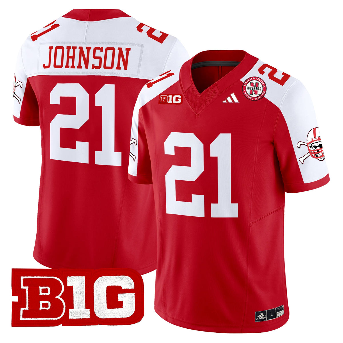 Men's Nebraska Cornhuskers 2024 Vapor Limited Jersey V2 - All Stitched