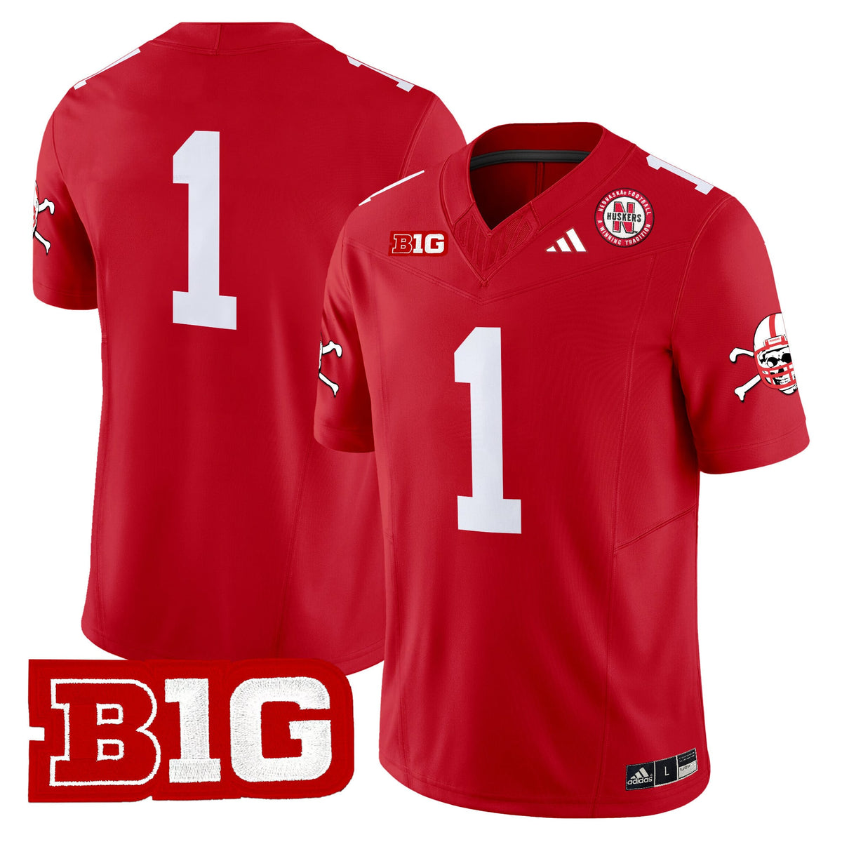 Men's Nebraska Cornhuskers 2024 Vapor Limited Jersey V2 - All Stitched