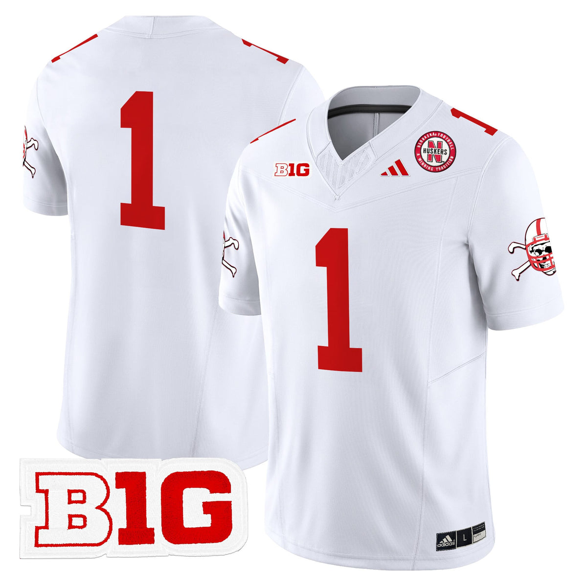Men's Nebraska Cornhuskers 2024 Vapor Limited Jersey V2 - All Stitched