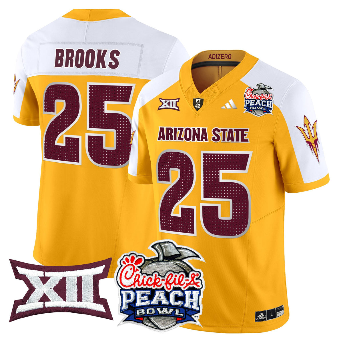 Men's Arizona State Sun Devils 2025 Peach Bowl Vapor Limited Jersey - All Stitched