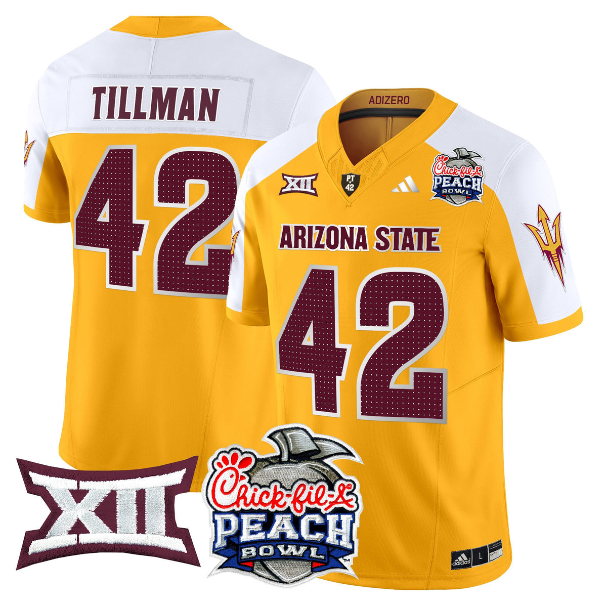 Men's Arizona State Sun Devils 2025 Peach Bowl Vapor Limited Jersey - All Stitched